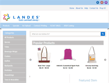 Tablet Screenshot of landesusa.com